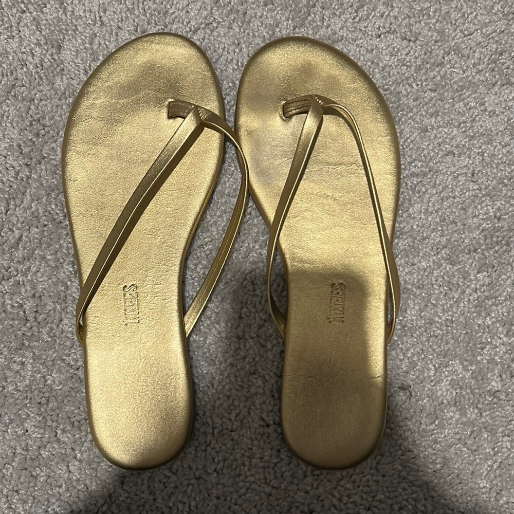 Tkees Metallic Gold Sandals